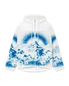 Casablanca Paris Ski Landscape Fleece Jacket In Blue In Blue