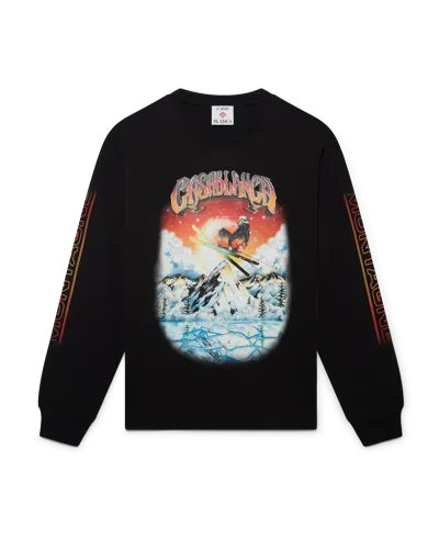 Casablanca Paris Ski Long Sleeve T-shirt In Red