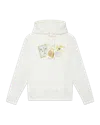 Casablanca Paris Souvenirs De Vacances Printed Hooded Sweatshirt In White