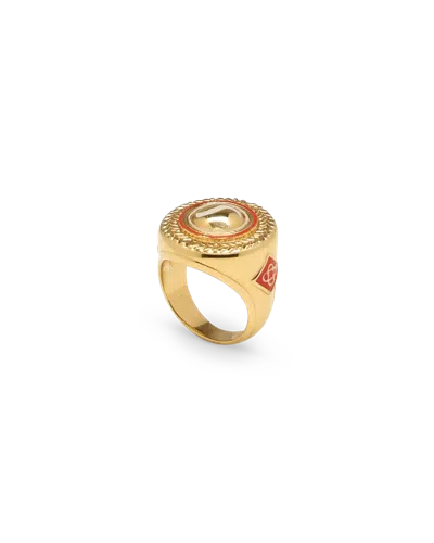 Casablanca Paris Sports Medallion Ring In Multi