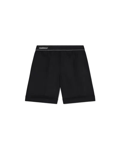 Casablanca Paris Sports Tailoring Shorts In Black