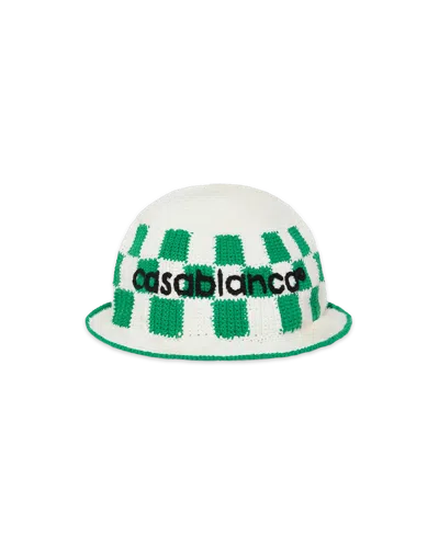 Casablanca Paris Square Crochet Hat In Multi