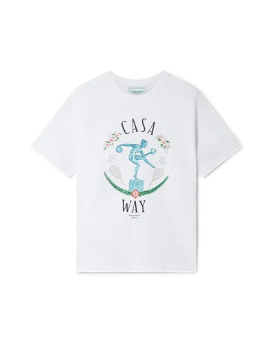 Casablanca Paris Statue En Marbre Short-sleeve T-shirt In Multi