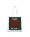 Casablanca Paris Stripe Crochet Bag By  In Multi