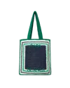 Casablanca Paris Stripe Crochet Bag By  In Multi