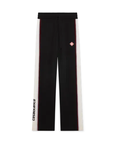 Casablanca Paris Stripe Merino Knit Trousers In Multi