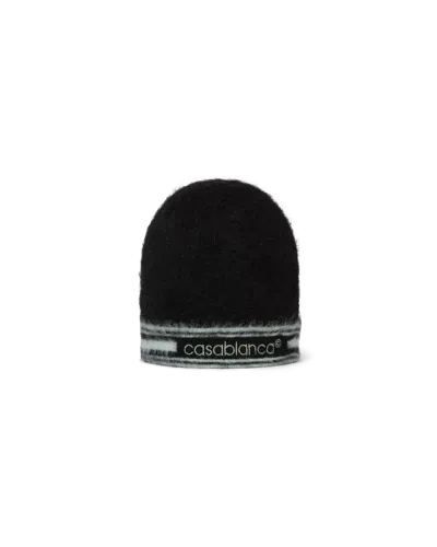 Casablanca Paris Stripe Mohair Beanie By  In Multi