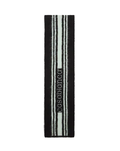 Casablanca Paris Stripe Mohair Scarf By  In Multi