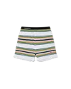 Casablanca Paris Stripe Shirred Shorts In Multi