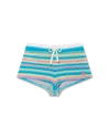 Casablanca Paris Stripe Towelling Mini Shorts In Multi