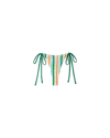 Casablanca Paris Striped String Bikini Bottom In Green In Green