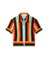 Casablanca Paris Striped Towelling Top In Multi
