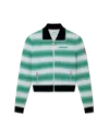 Casablanca Paris Striped Track Jacket In White In Green