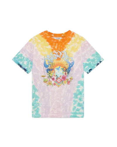 Casablanca Paris Surf Trip Tie Dye Short-sleeve T-shirt In Multi