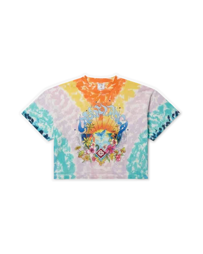 Casablanca Paris Surf Trip Tie Dye Short-sleeve T-shirt In Multi