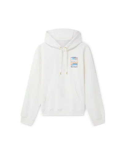 Casablanca Paris Surreal Pool Hooded Sweatshirt In White