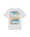 Casablanca Paris Surreal Pool Short-sleeve T-shirt In White
