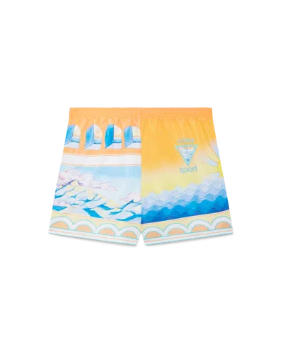 Casablanca Paris Surreal Pool Swim Shorts In Multi
