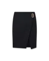 Casablanca Paris Tailored Wrap Skirt In Black