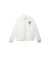 Casablanca Paris Tennis Club Icon Blue Coach Jacket In White