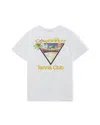 Casablanca Paris Tennis Club Icon Short-sleeve T-shirt In White In White