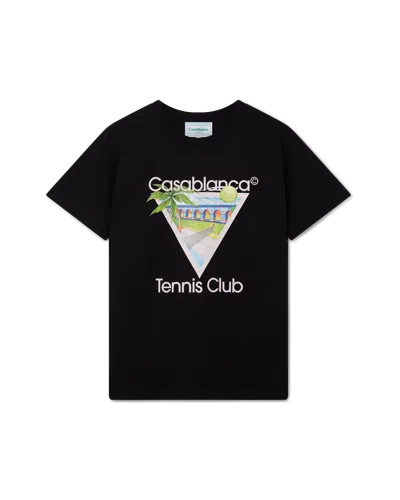Casablanca Paris Tennis Club Icon Short-sleeve T-shirt In Multi