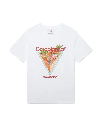 Casablanca Paris Tennis Club Icon Short Sleeve T-shirt In Multi
