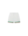 Casablanca Paris Tennis Club Icon Silk Shorts In White In White