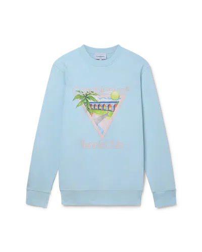 Casablanca Paris Tennis Club Icon Sweatshirt In Blue