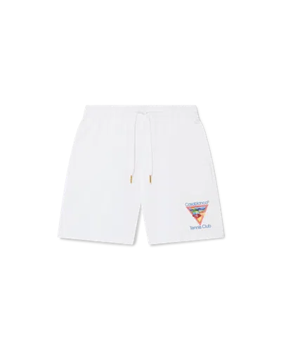 Casablanca Paris Tennis Club Icon Sweatshorts In White