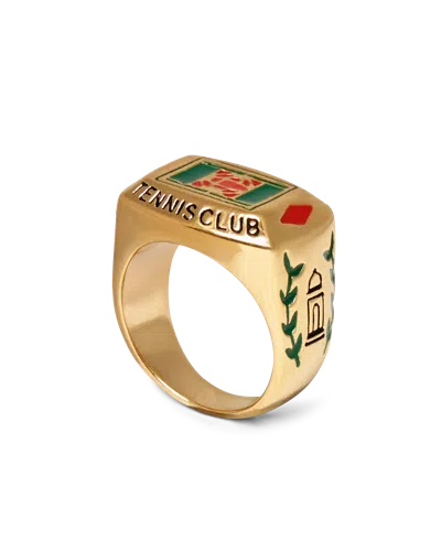 Casablanca Paris Tennis Club Ring In Multi