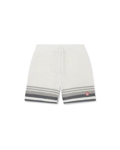 Casablanca Paris Tennis Crochet Shorts In Multi