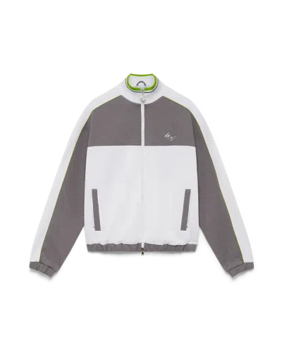 Casablanca Paris Tennis Jacquard Track Jacket In Gray