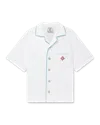 Casablanca Paris Tennis Stripe Short-sleeve Towelling Shirt In Multi