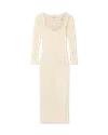 Casablanca Paris Textured Knitted Dress In Neutral
