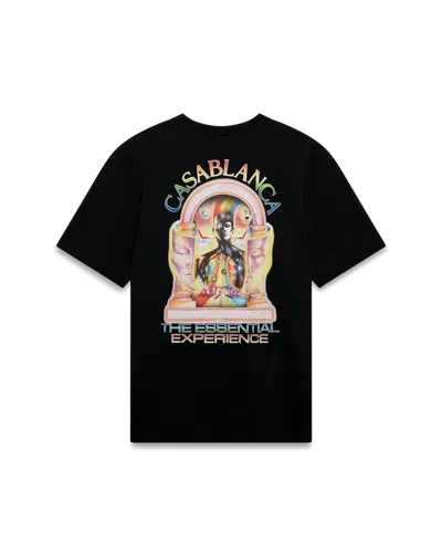 Casablanca Paris The Essential Experience L'arche Logo Short Sleeve T-shirt In Black