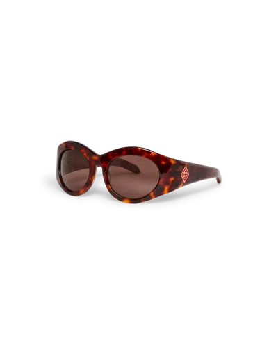 Casablanca Paris Tortoiseshell Goggle Sunglasses By  In Multi