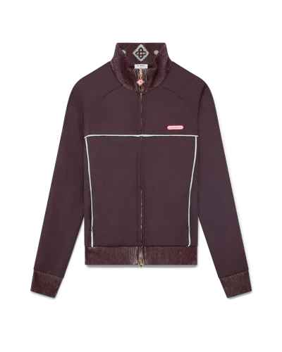 Casablanca Paris Tricot Track Jacket In Purple