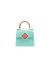 Casablanca Paris Turquoise Mini Jeanne Bag By  In Multi