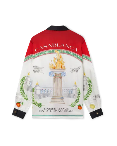 Casablanca Paris Unique Games Cotton Long-sleeve Shirt In Multi