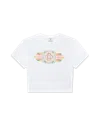 Casablanca Paris Unity Is Power Cropped Baby Short Sleeve T-shirt In Multi