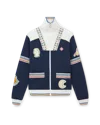 Casablanca Paris Varsity Track Jacket In Orange In Blue