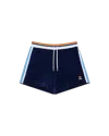 Casablanca Paris Velour Montagne Shorts In Blue