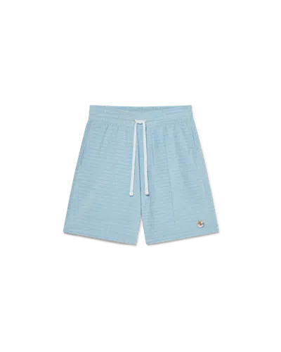 Casablanca Paris Velour Stripe Shorts In Multi