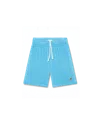 Casablanca Paris Velour Stripe Shorts In Blue