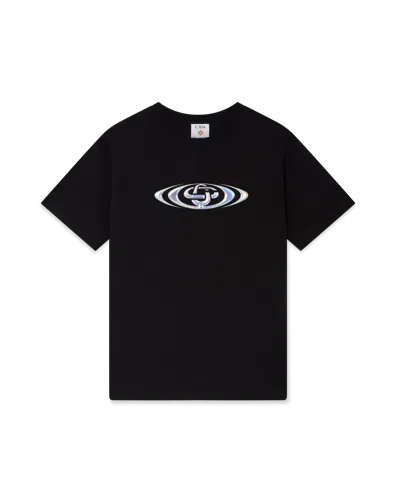 Casablanca Paris Warped Logo Short Sleeve T-shirt In Black