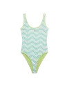 Casablanca Paris Wavy Monogram Swimsuit In Multi