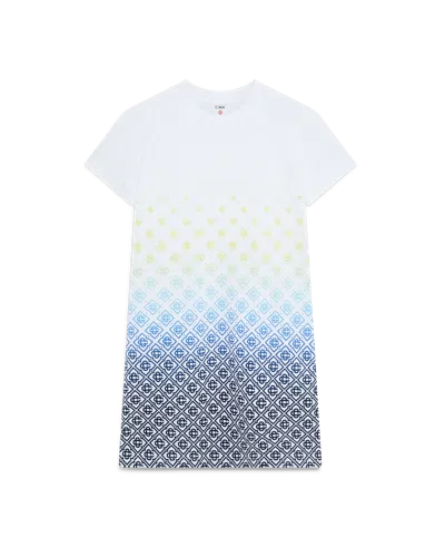 Casablanca Paris White Gradient Monogram T-shirt Dress