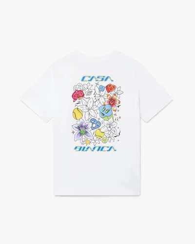 Casablanca Paris White Graffiti Short Sleeve T-shirt