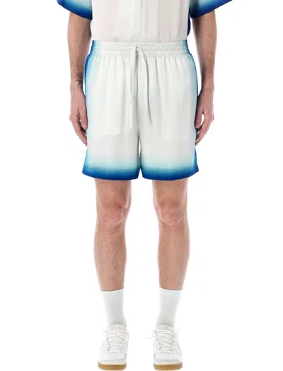 Casablanca Paris White Kate Silk Shorts
